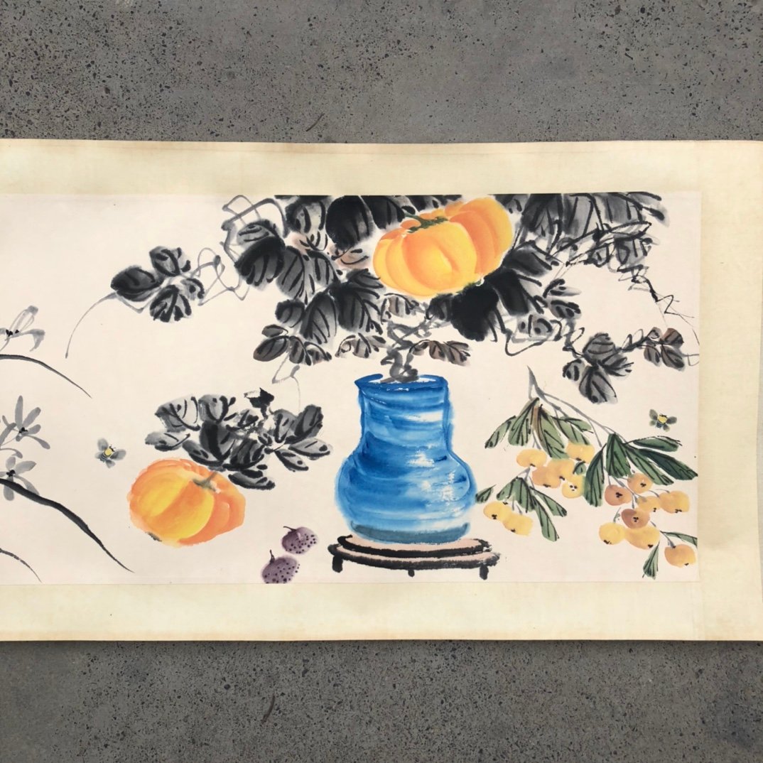 Chinese scroll painting Kong Xiaoyu