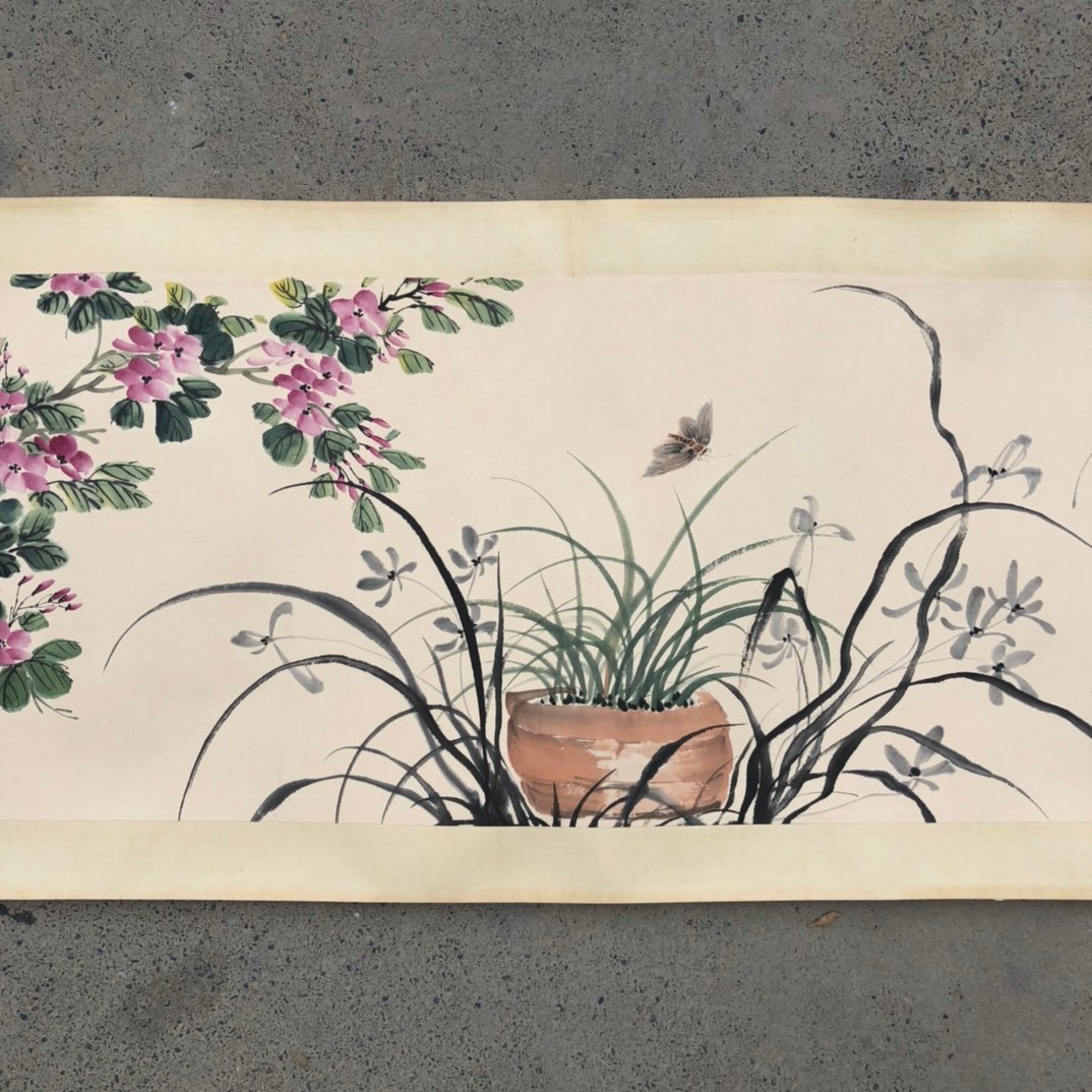 Chinese scroll painting Kong Xiaoyu