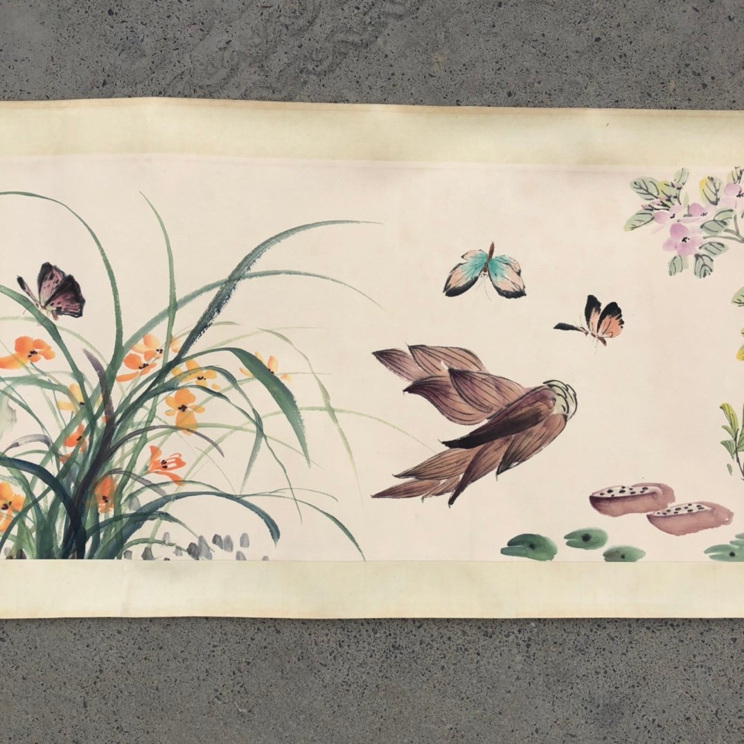 Chinese scroll painting Kong Xiaoyu