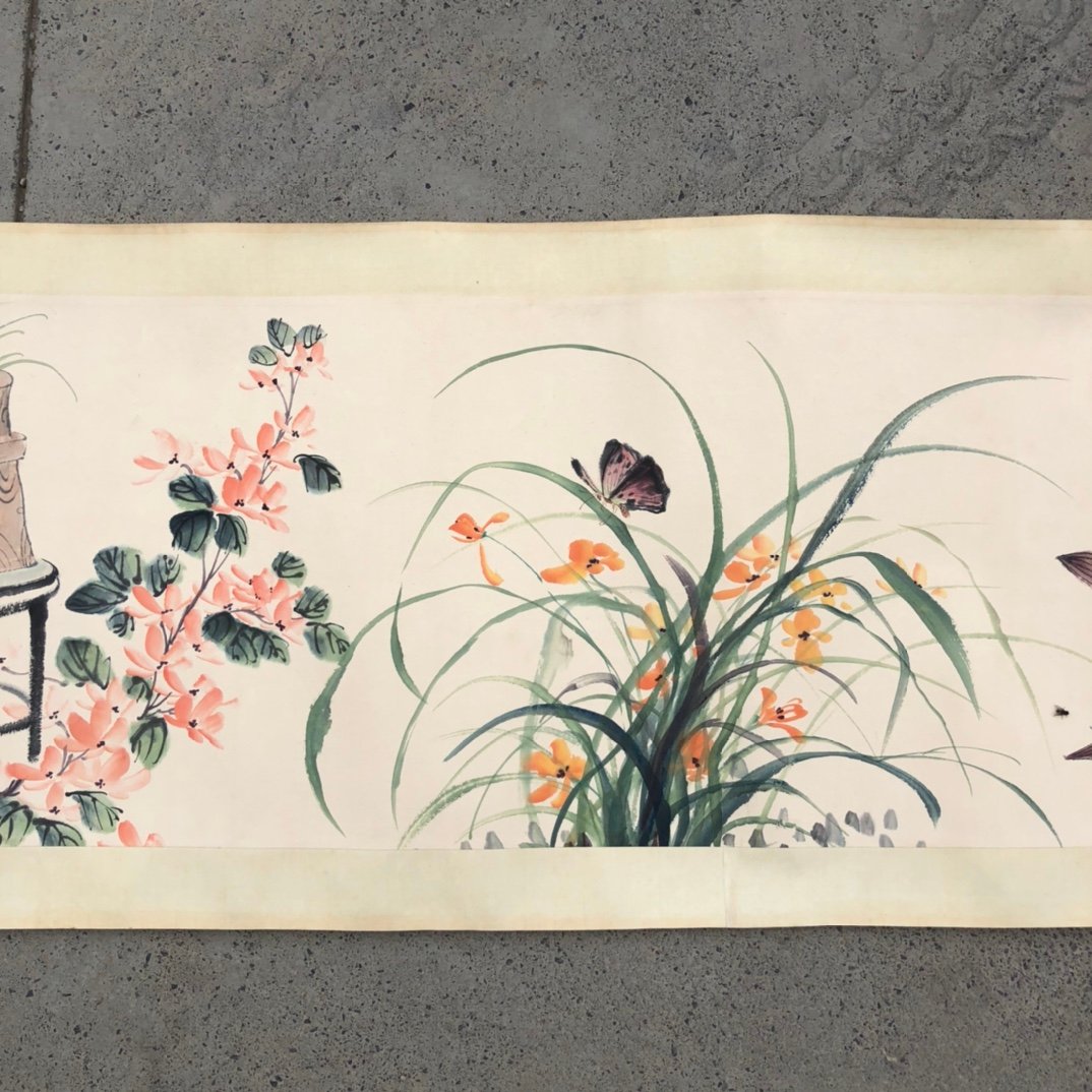 Chinese scroll painting Kong Xiaoyu