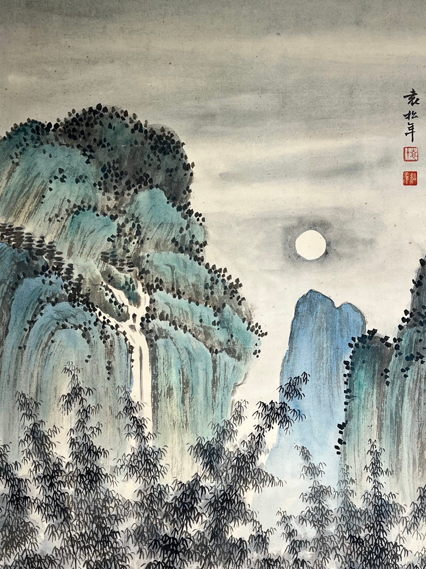 Chinese scroll painting Yuan Songnian