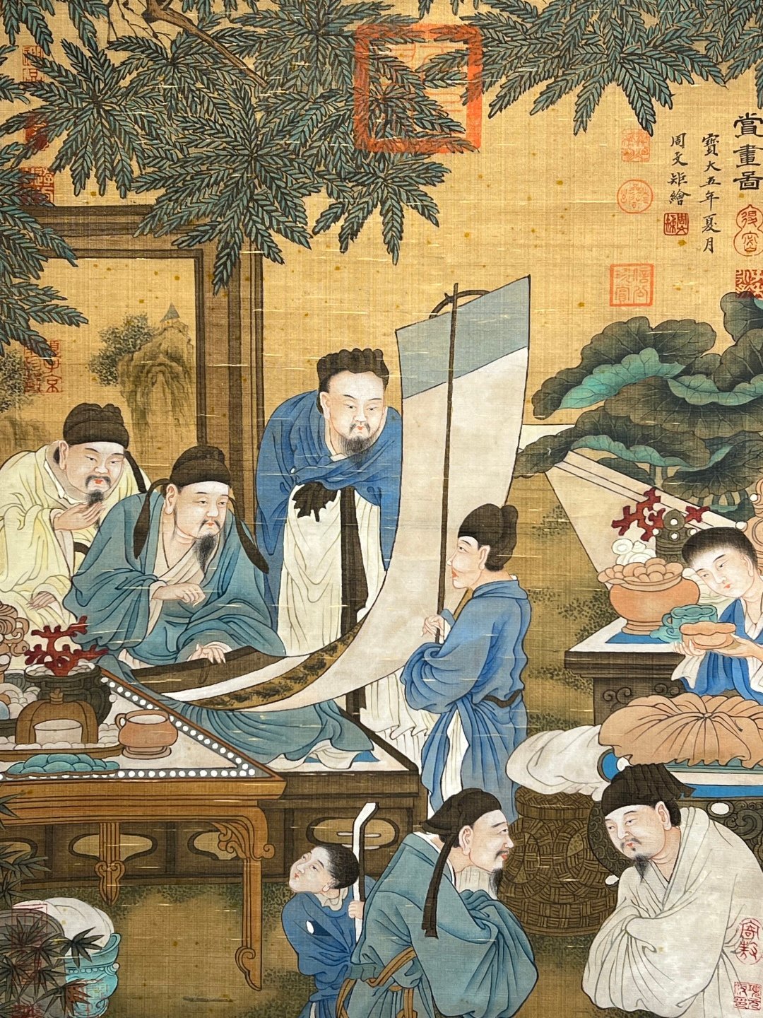 Chinese scroll painting Zhou Wenju