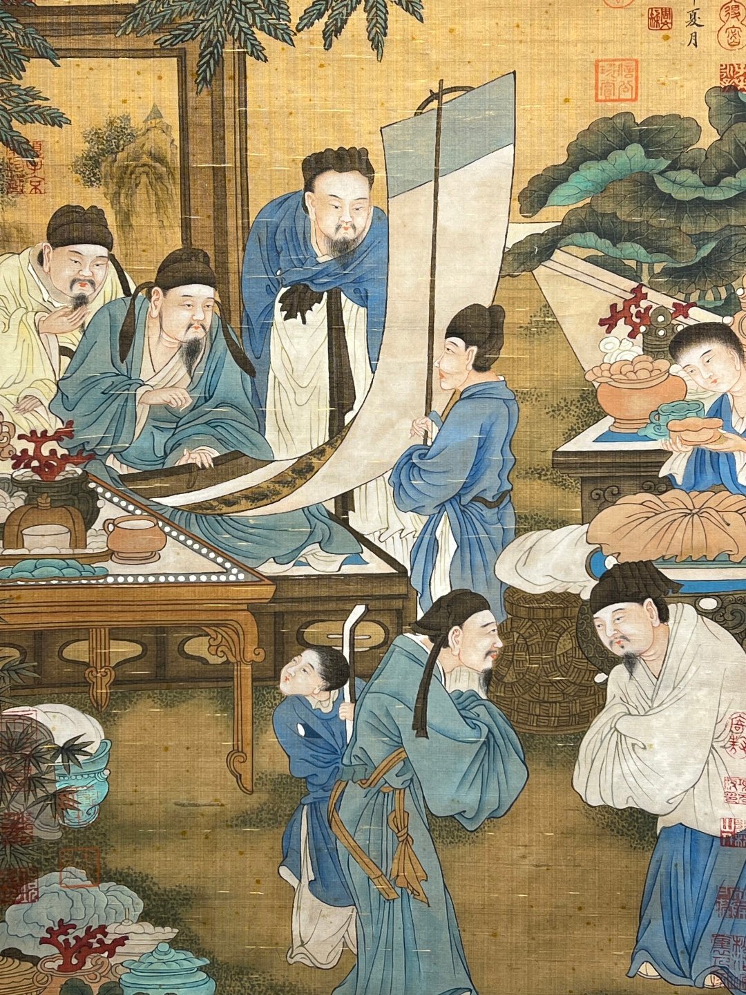 Chinese scroll painting Zhou Wenju
