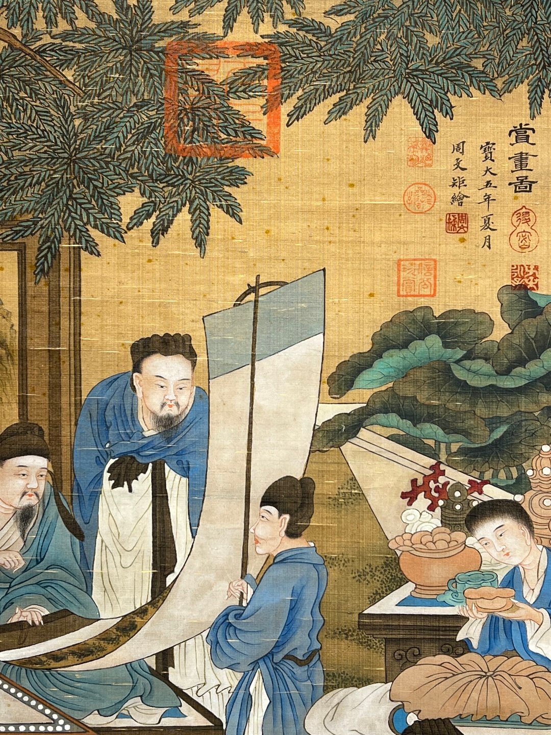 Chinese scroll painting Zhou Wenju
