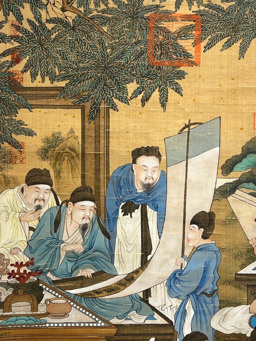 Chinese scroll painting Zhou Wenju