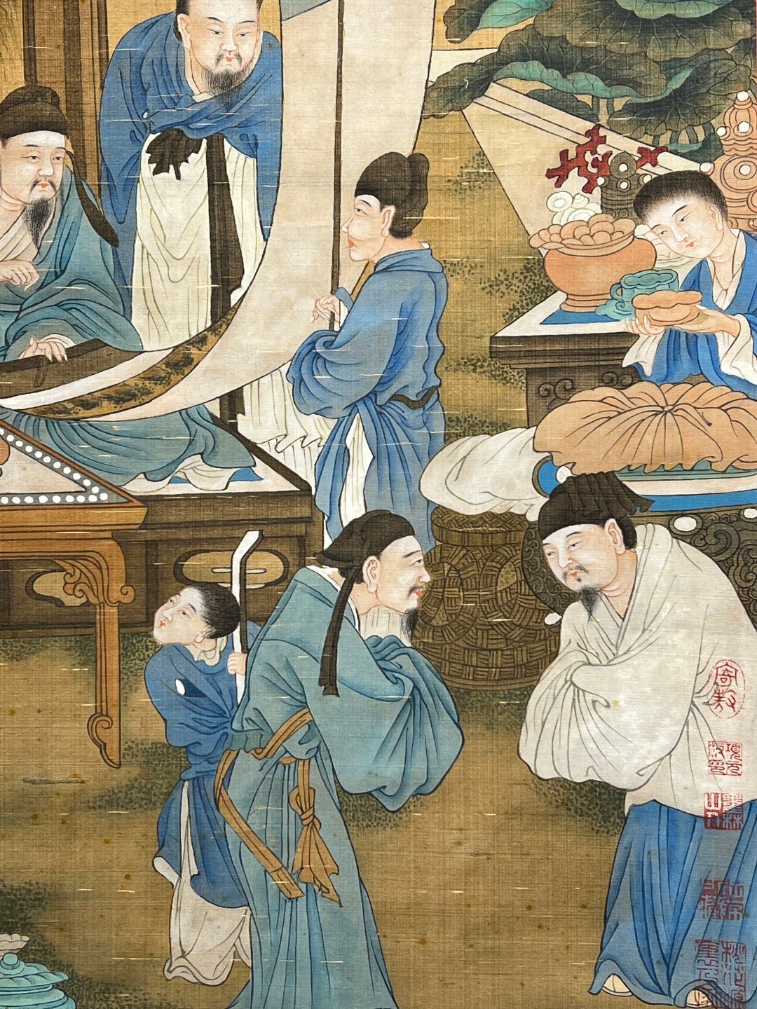 Chinese scroll painting Zhou Wenju