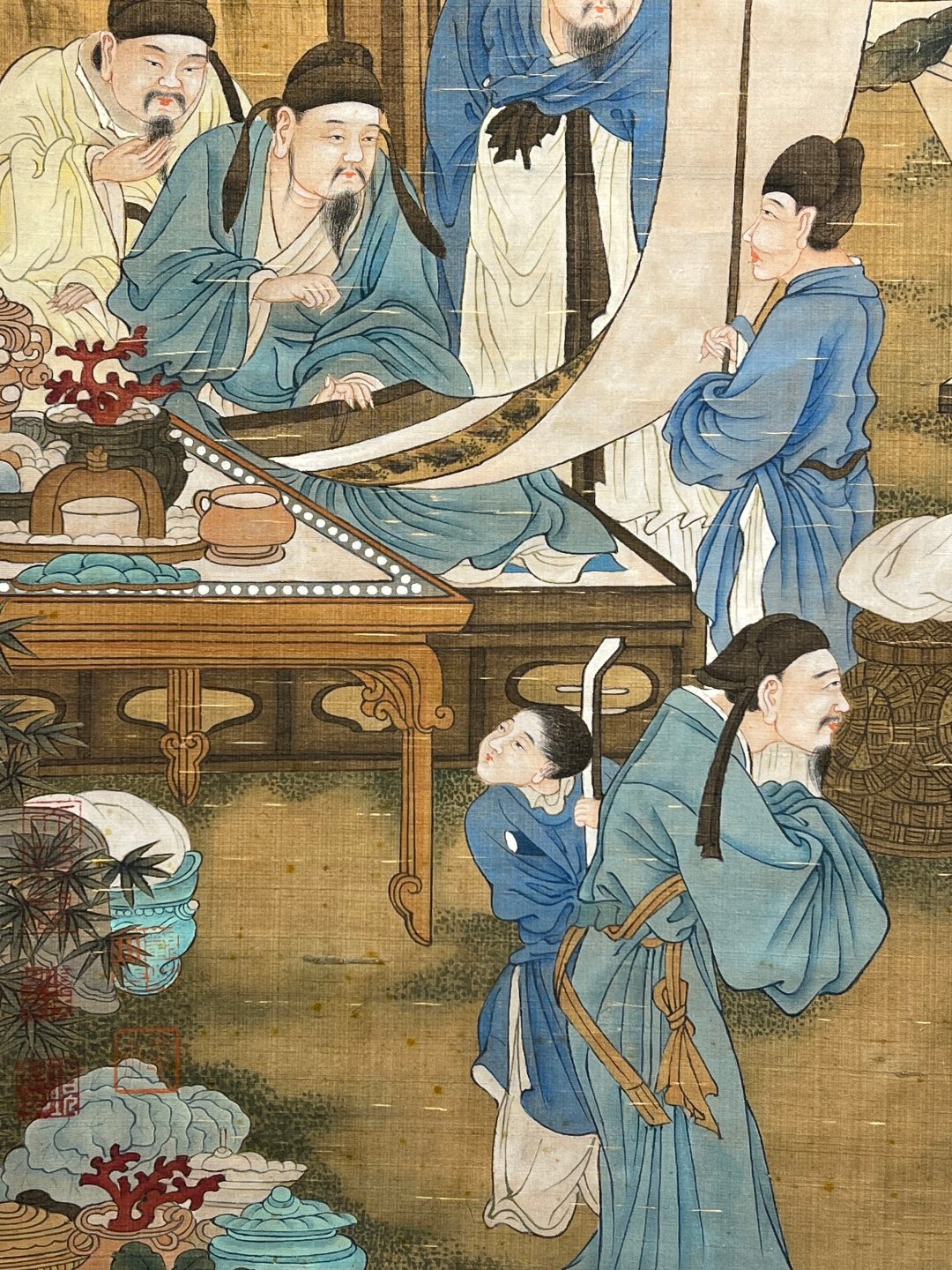 Chinese scroll painting Zhou Wenju