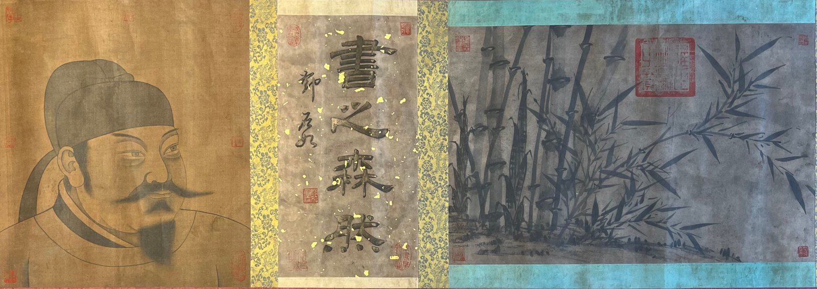 Chinese scroll painting Li Shimin