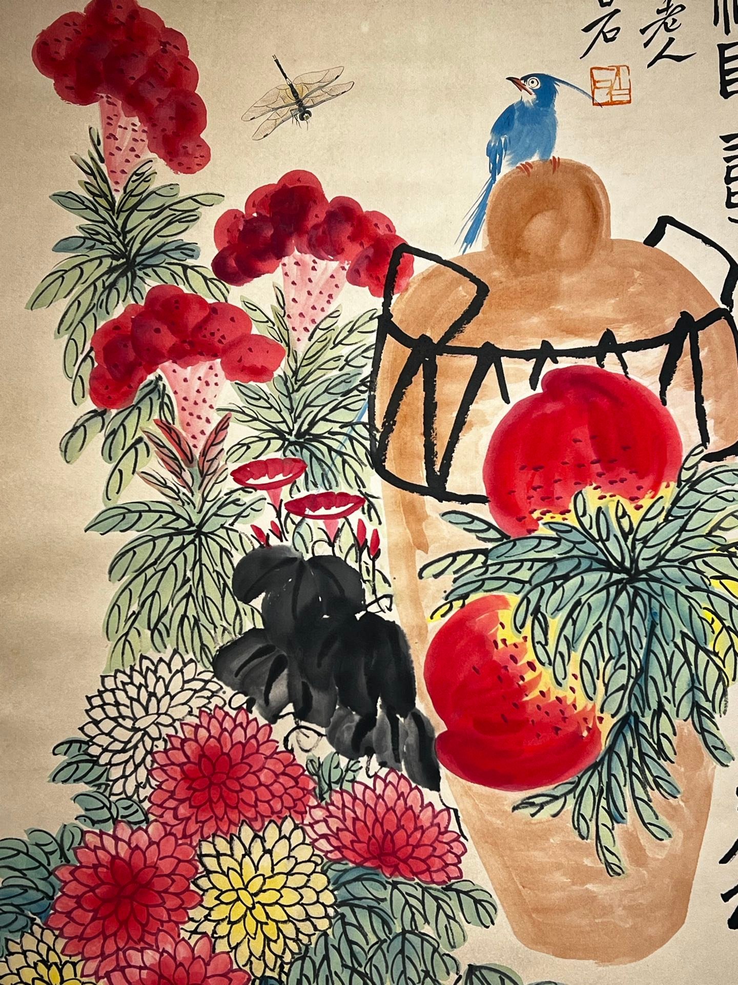 Chinese scroll painting Qi Baishi