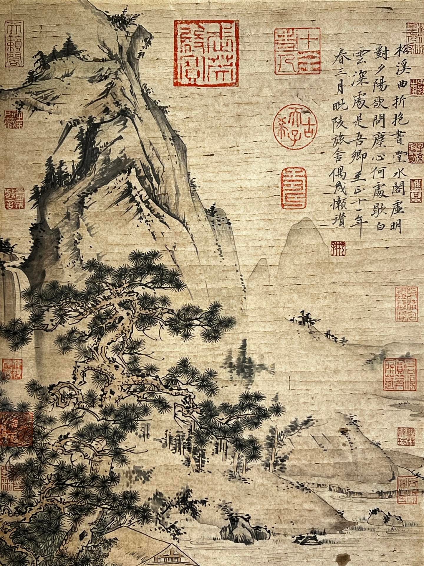 Chinese scroll painting Ni Zan