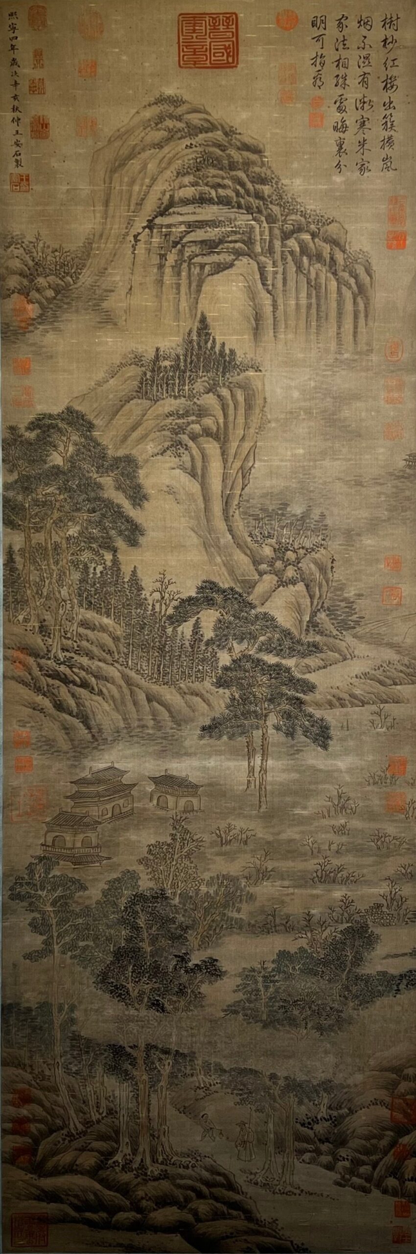 Chinese scroll painting Wang Anshi