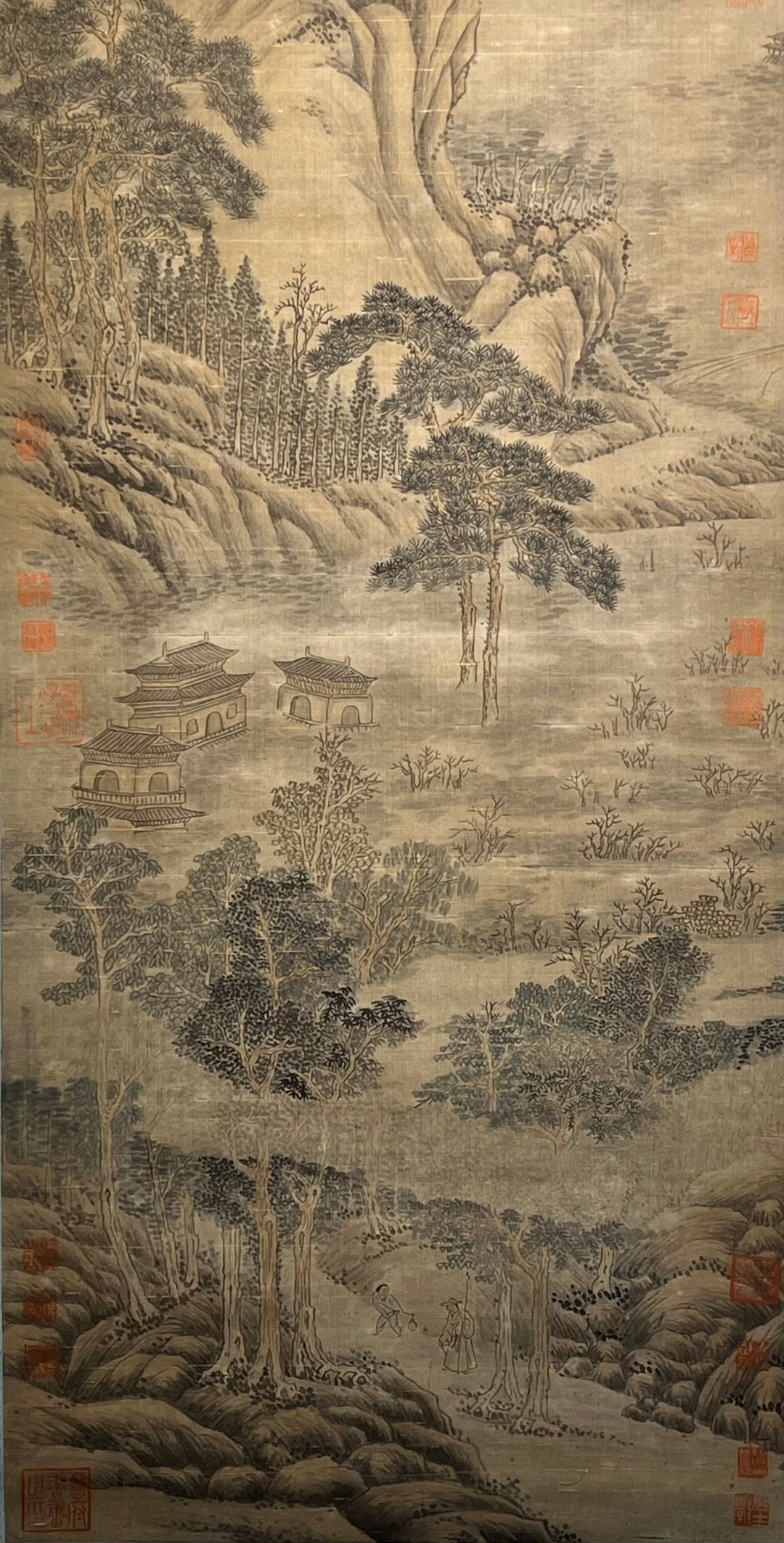 Chinese scroll painting Wang Anshi