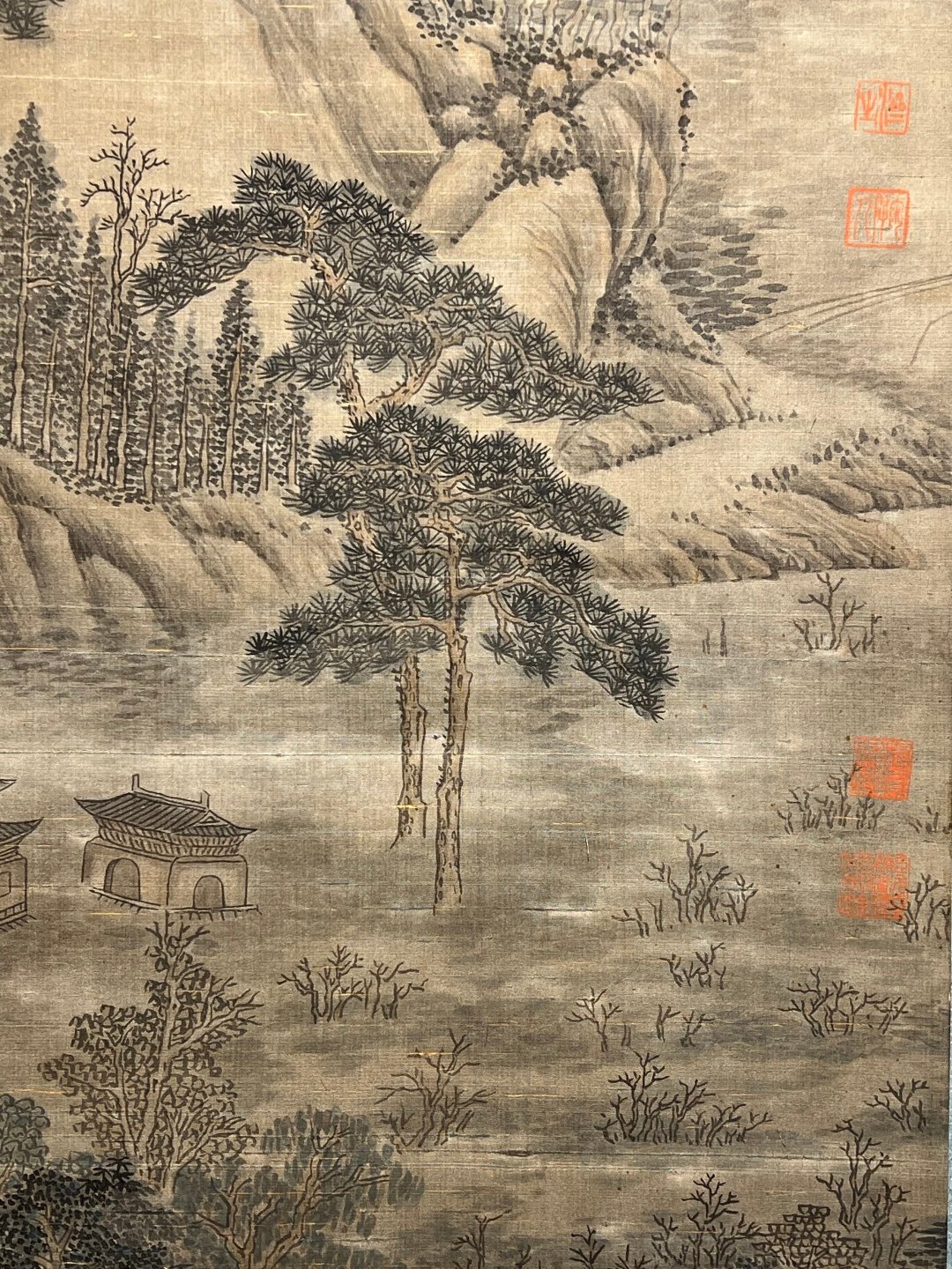 Chinese scroll painting Wang Anshi
