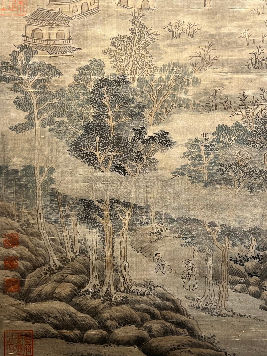 Chinese scroll painting Wang Anshi