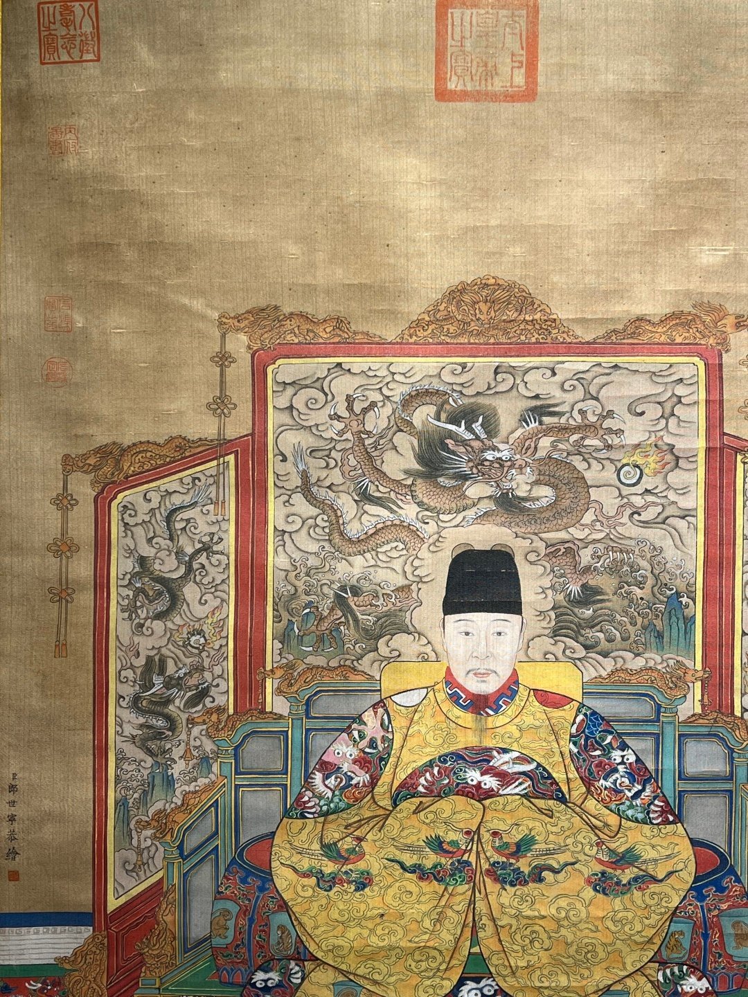 Chinese scroll painting Lang Shining