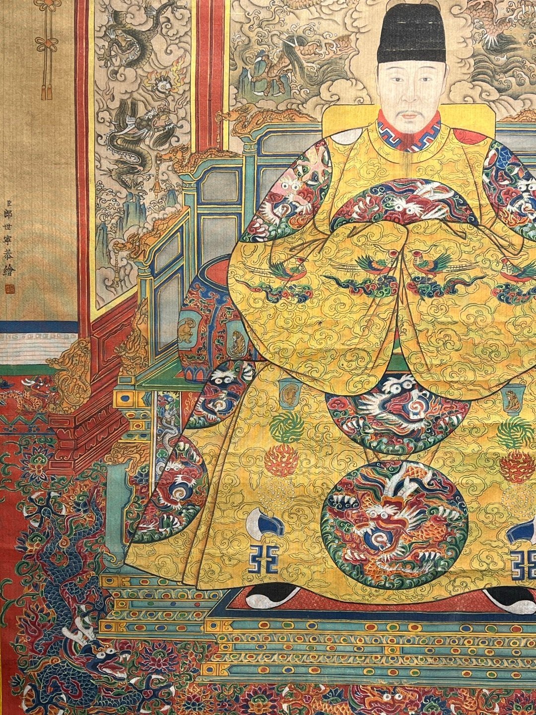 Chinese scroll painting Lang Shining