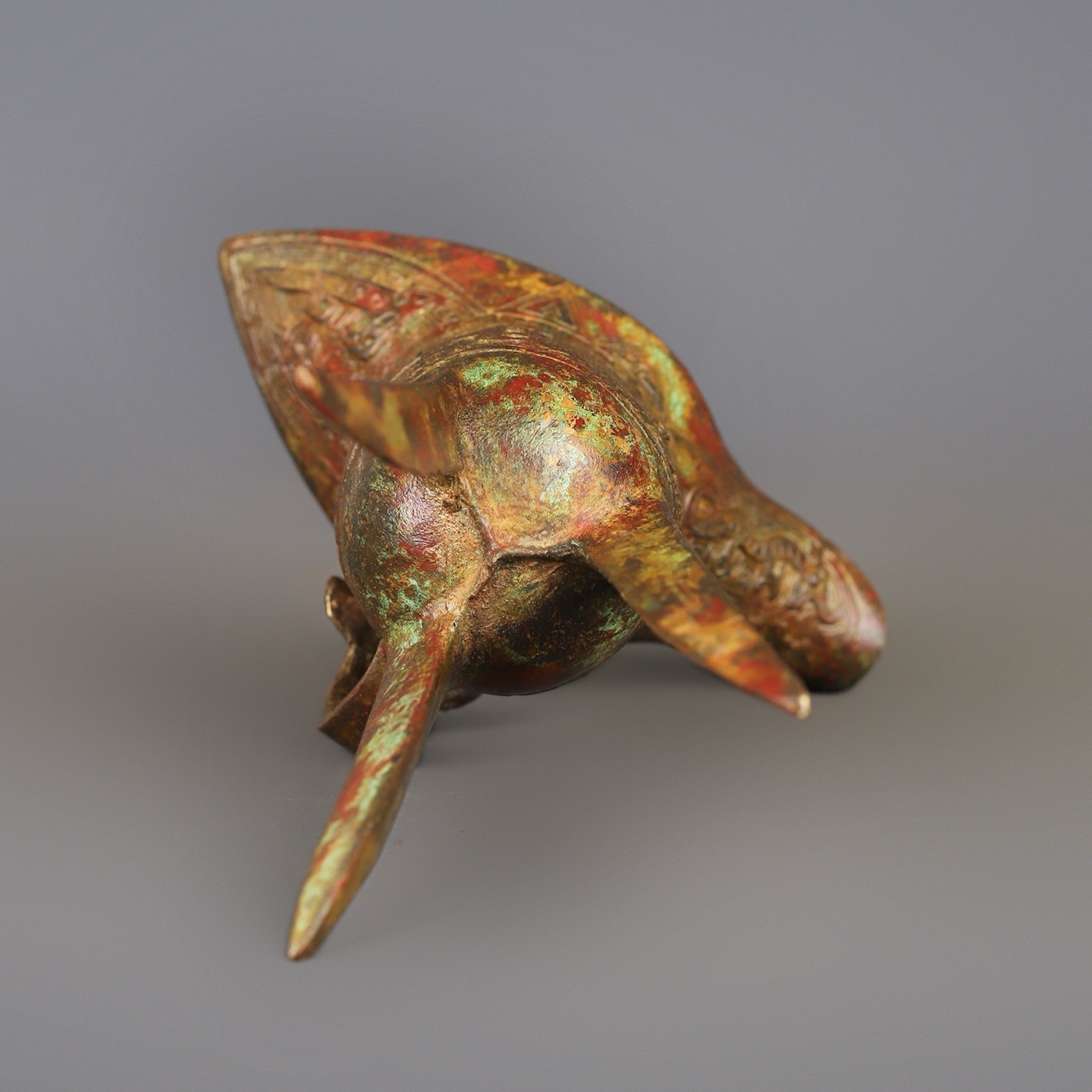 Zhou Dynasty Bronze Beast Head Cup