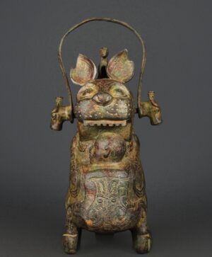 Zhou Dynasty Bronze Tiger Cannibal Lift