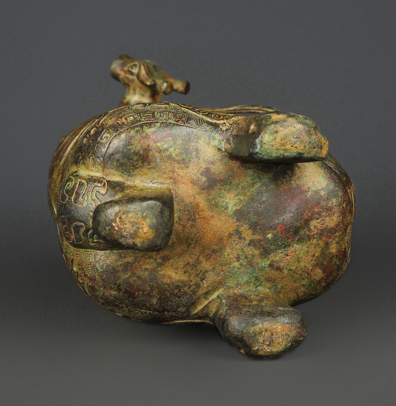 Zhou Dynasty Bronze Tiger Cannibal Lift
