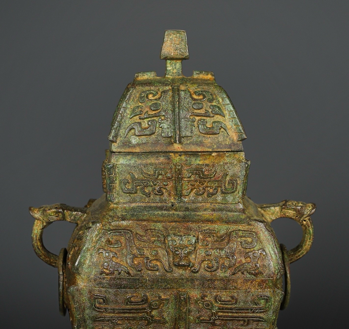 Zhou Dynasty Bronze Square Lei