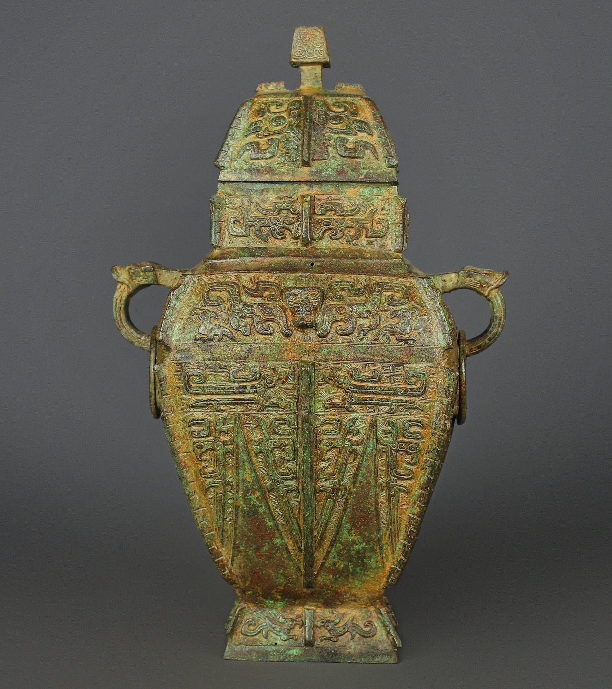 Zhou Dynasty Bronze Square Lei