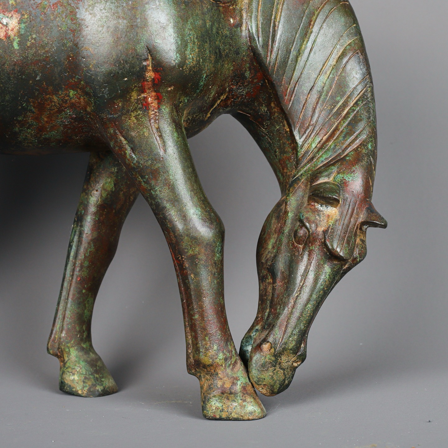 Han Dynasty Bronze Drinking Horse