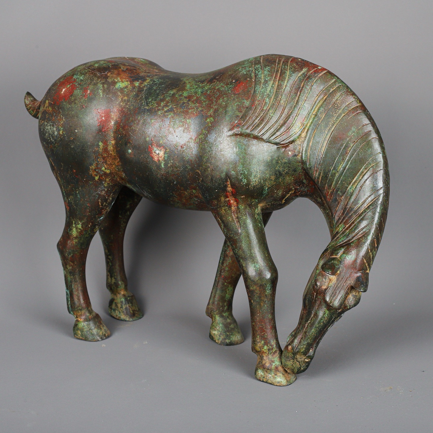 Han Dynasty Bronze Drinking Horse