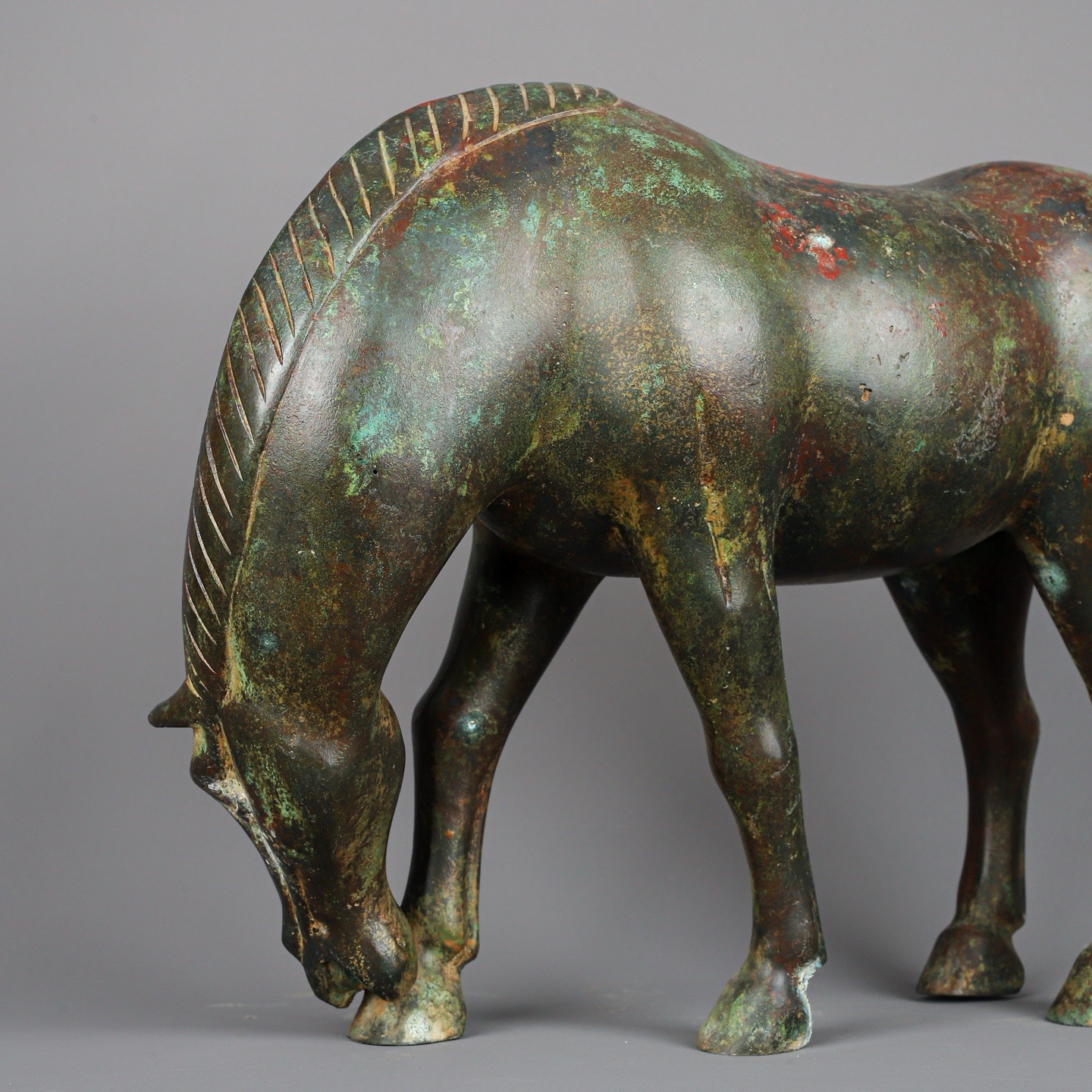 Han Dynasty Bronze Drinking Horse