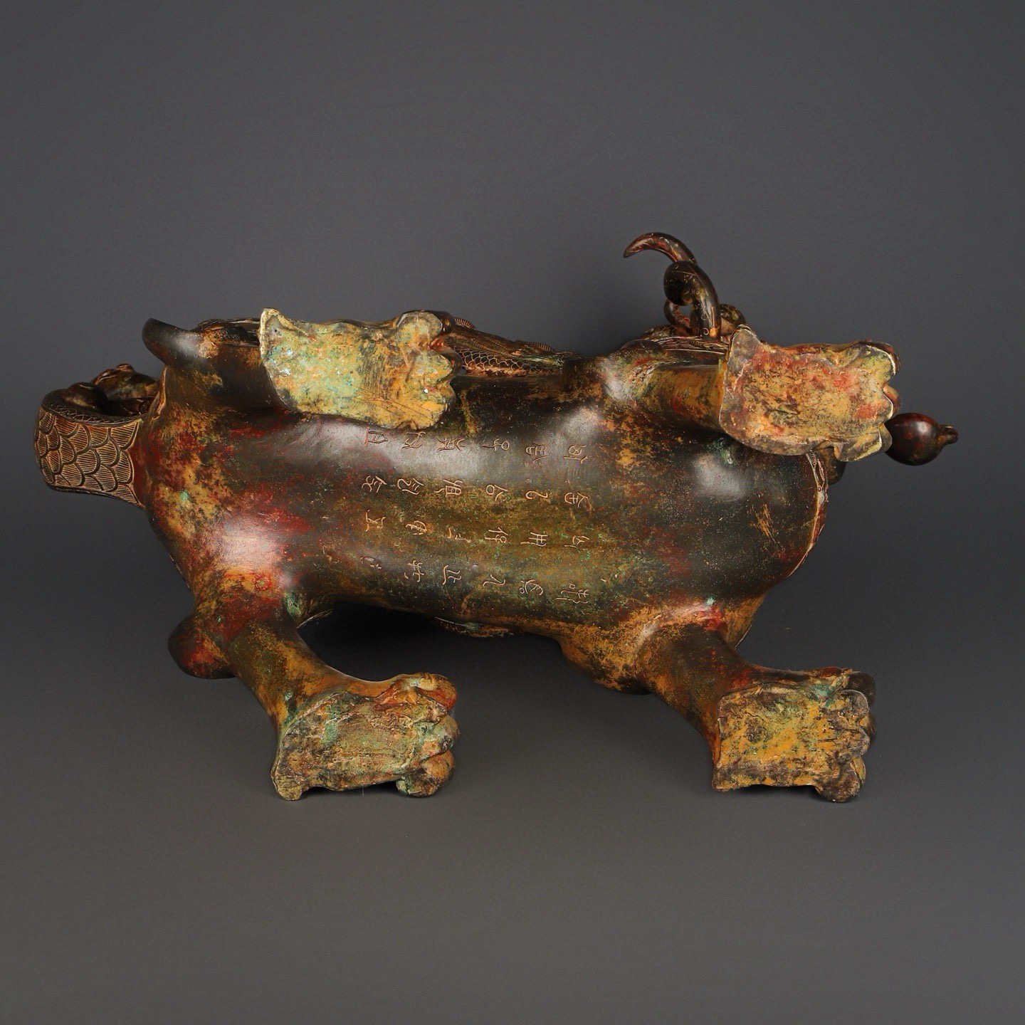 Zhou Dynasty Bronze Winged Beast