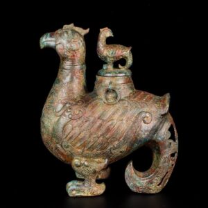 Zhou Dynasty Bronze Bird Statue