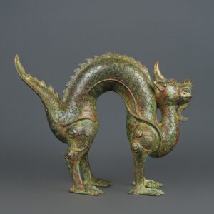 Han Dynasty Bronze Curved Dragon