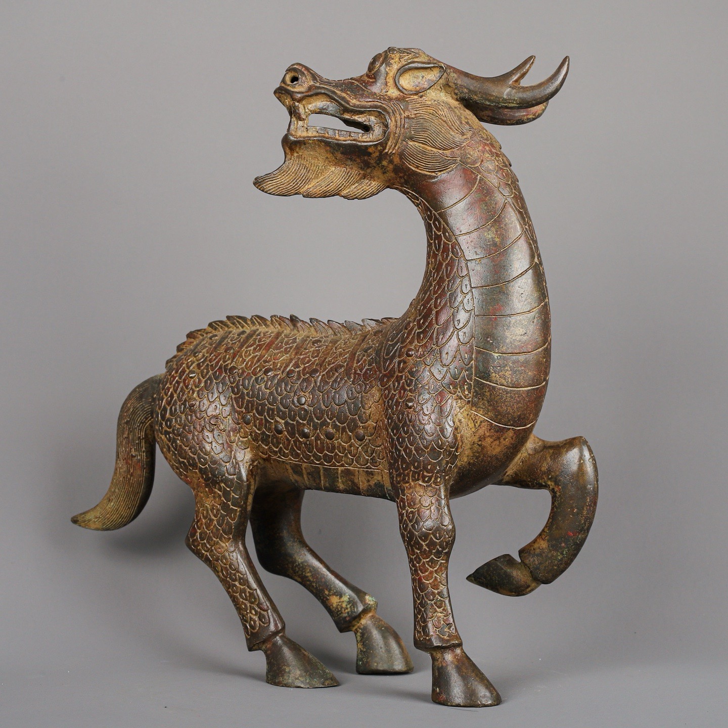 Han Dynasty Bronze Dragon and Horse Spirit