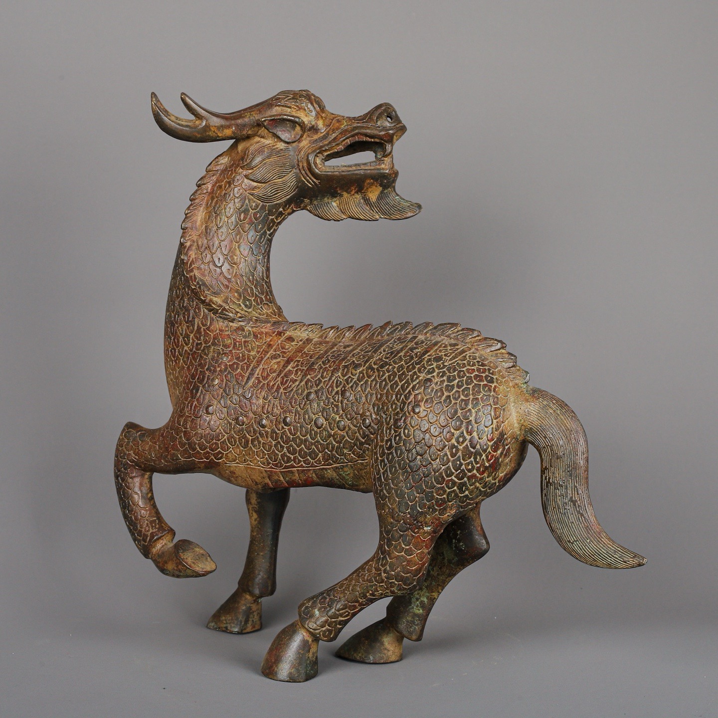 Han Dynasty Bronze Dragon and Horse Spirit