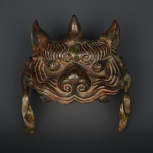 Han Dynasty Bronze animal shaped helmet