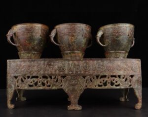Zhou Dynasty Bronze Triple Immortal