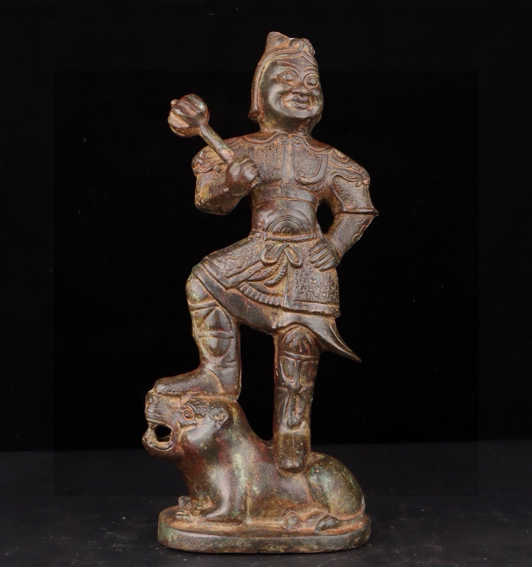 Han Dynasty Bronze Tiger General Statue