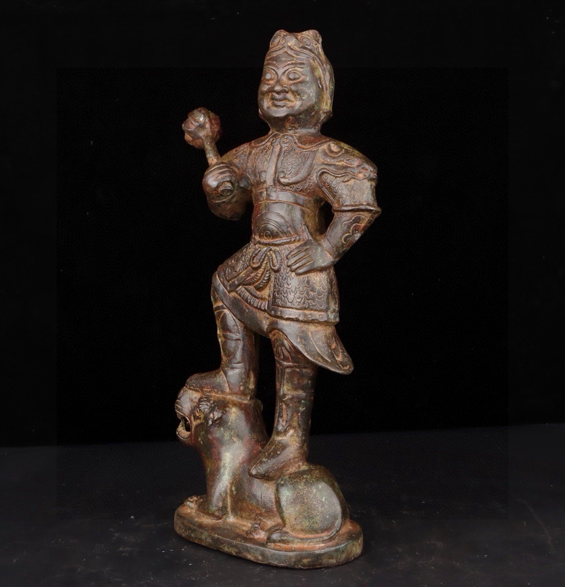 Han Dynasty Bronze Tiger General Statue