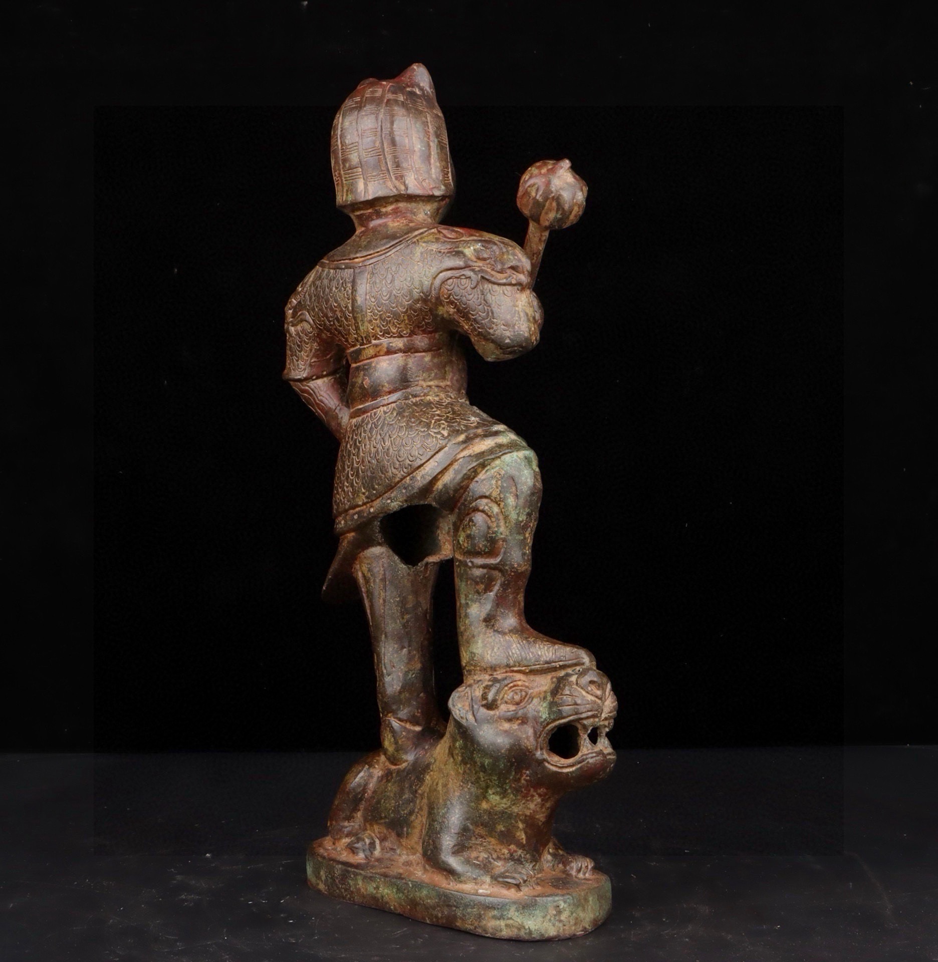 Han Dynasty Bronze Tiger General Statue