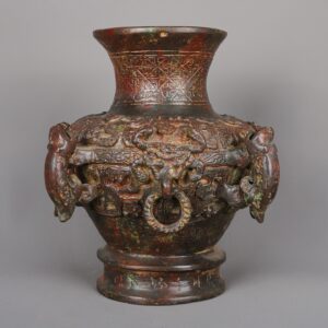 Zhou Dynasty Bronze animal pattern round Lei