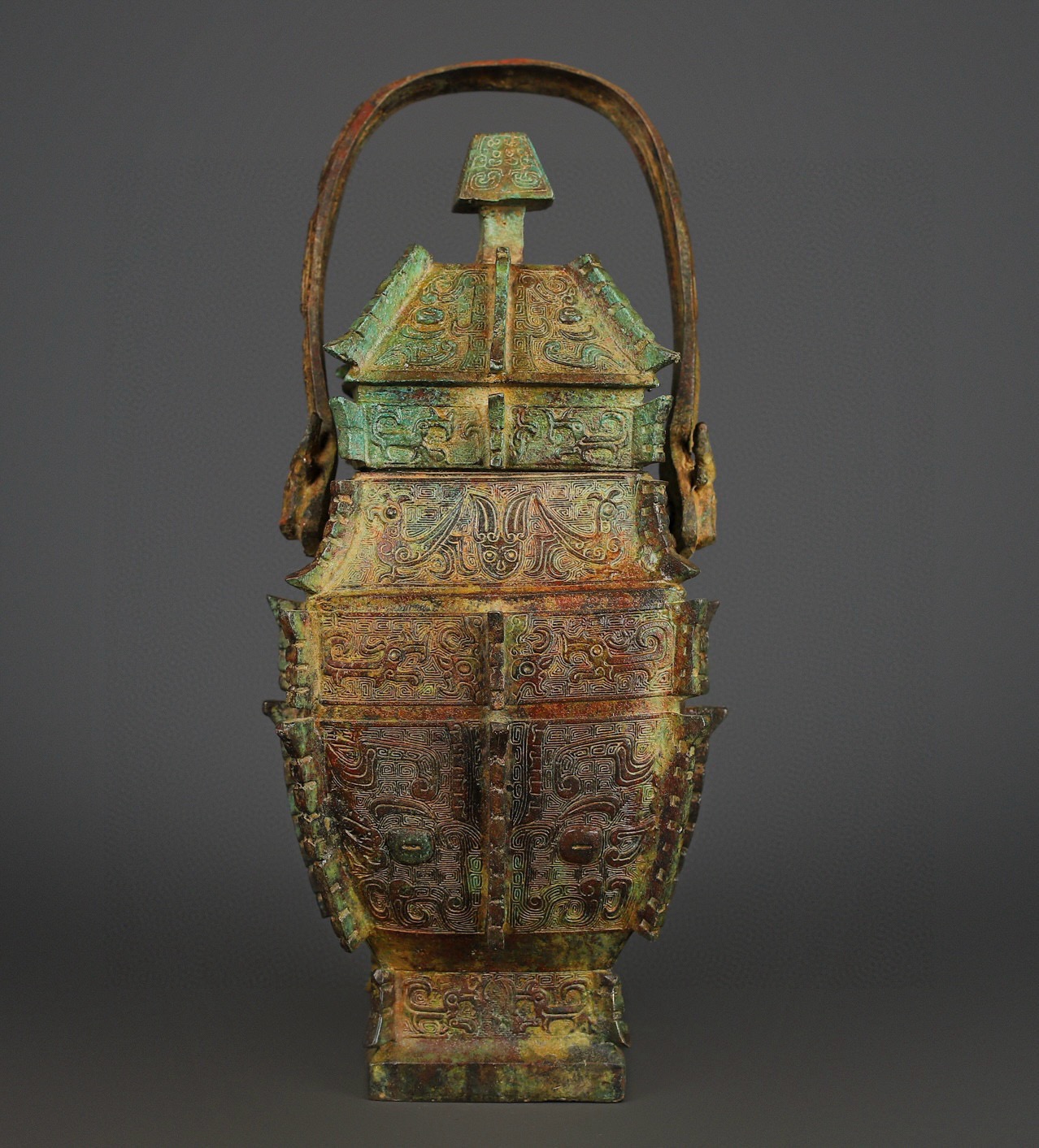 Zhou Dynasty Bronze square beam
