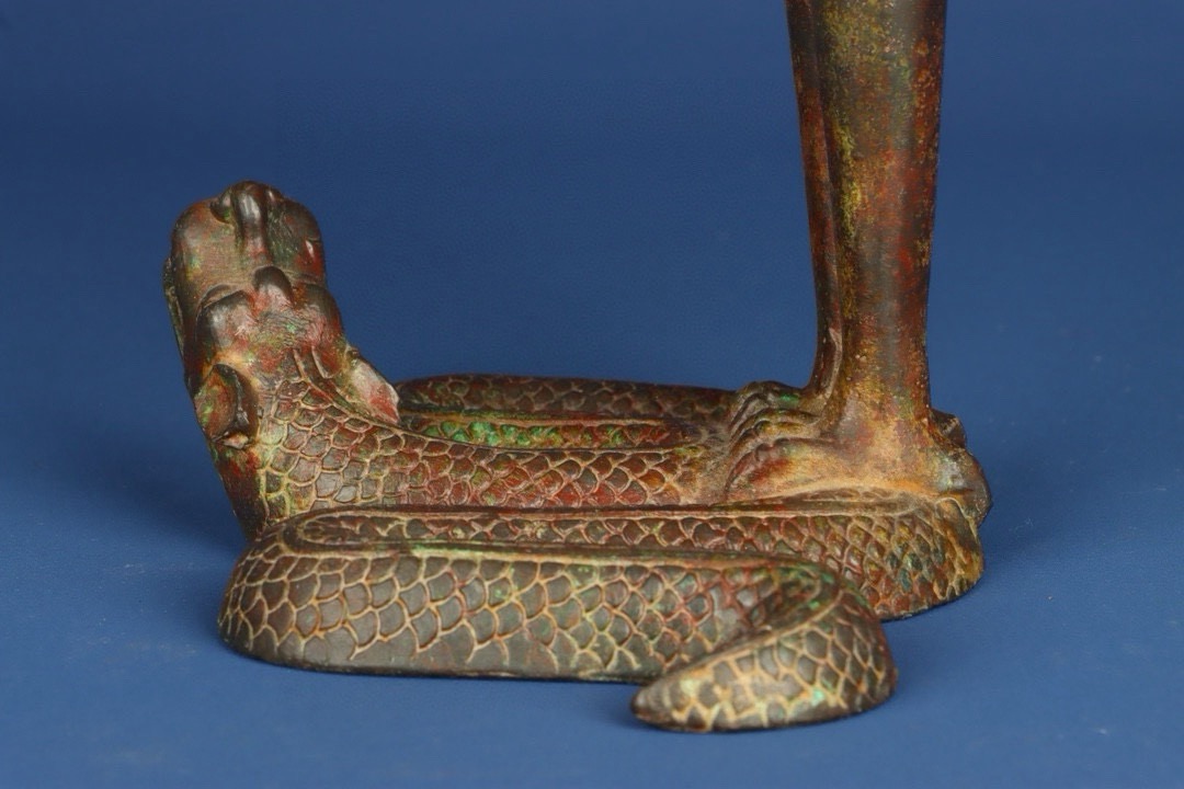 Han Dynasty Bronze bird lamp plate