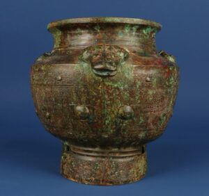 Zhou Dynasty Bronze Three Sheep Jar