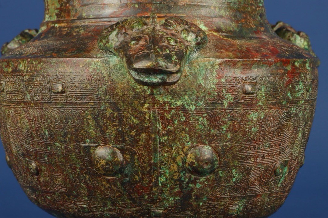 Zhou Dynasty Bronze Three Sheep Jar