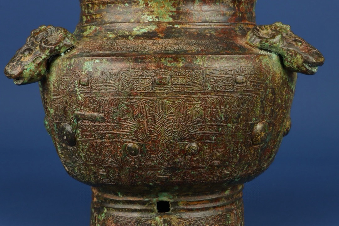 Zhou Dynasty Bronze Three Sheep Jar