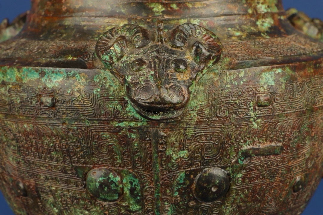 Zhou Dynasty Bronze Three Sheep Jar