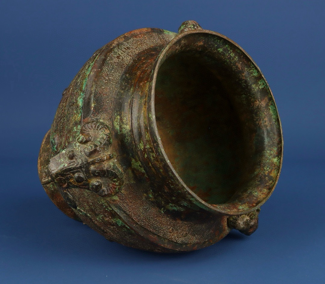 Zhou Dynasty Bronze Three Sheep Jar