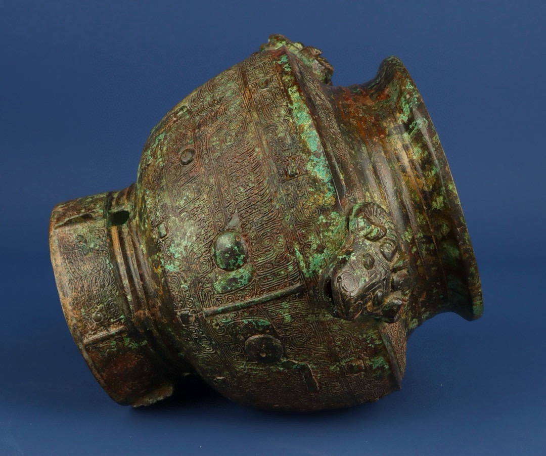 Zhou Dynasty Bronze Three Sheep Jar