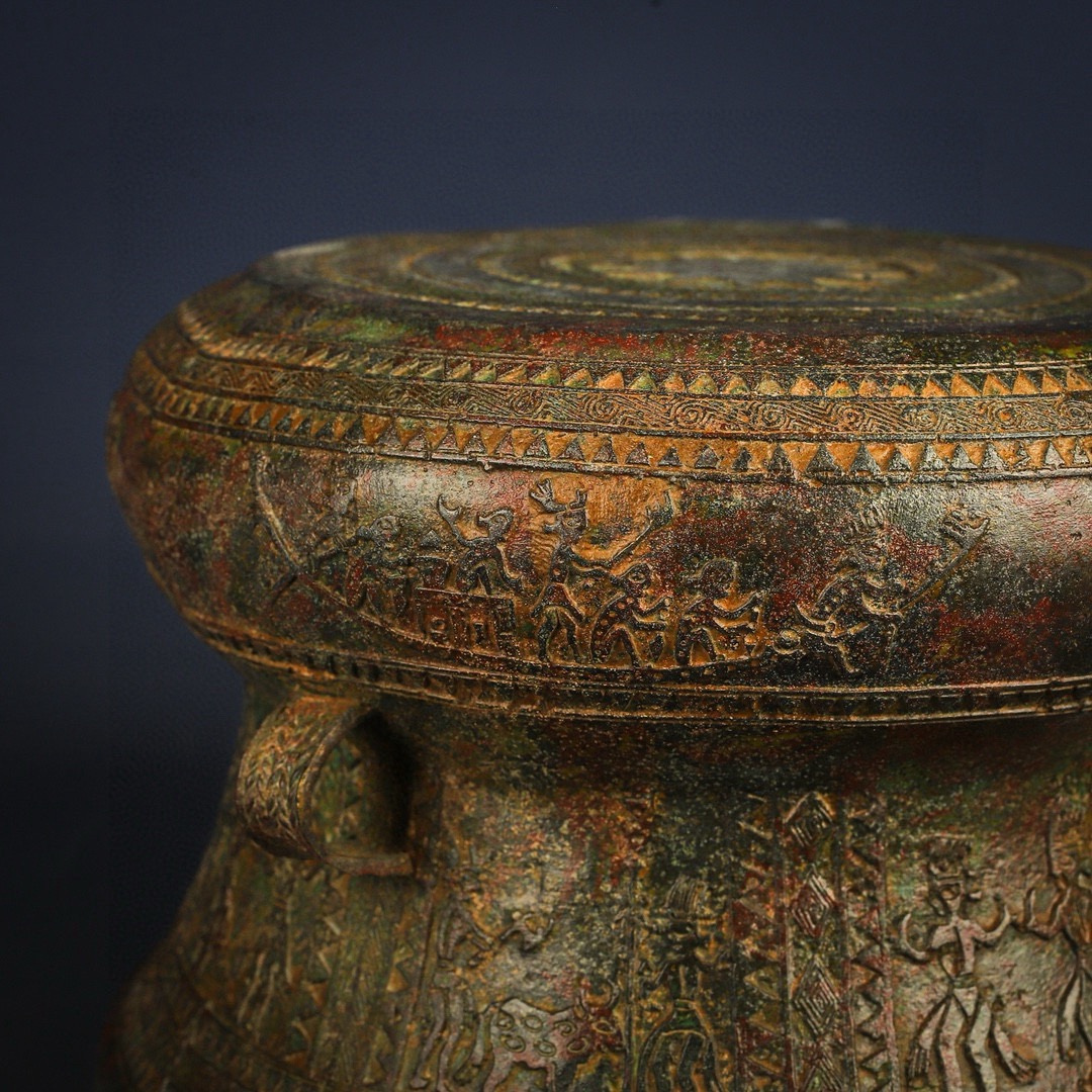 Zhou Dynasty Bronze Hunting Pattern Drum