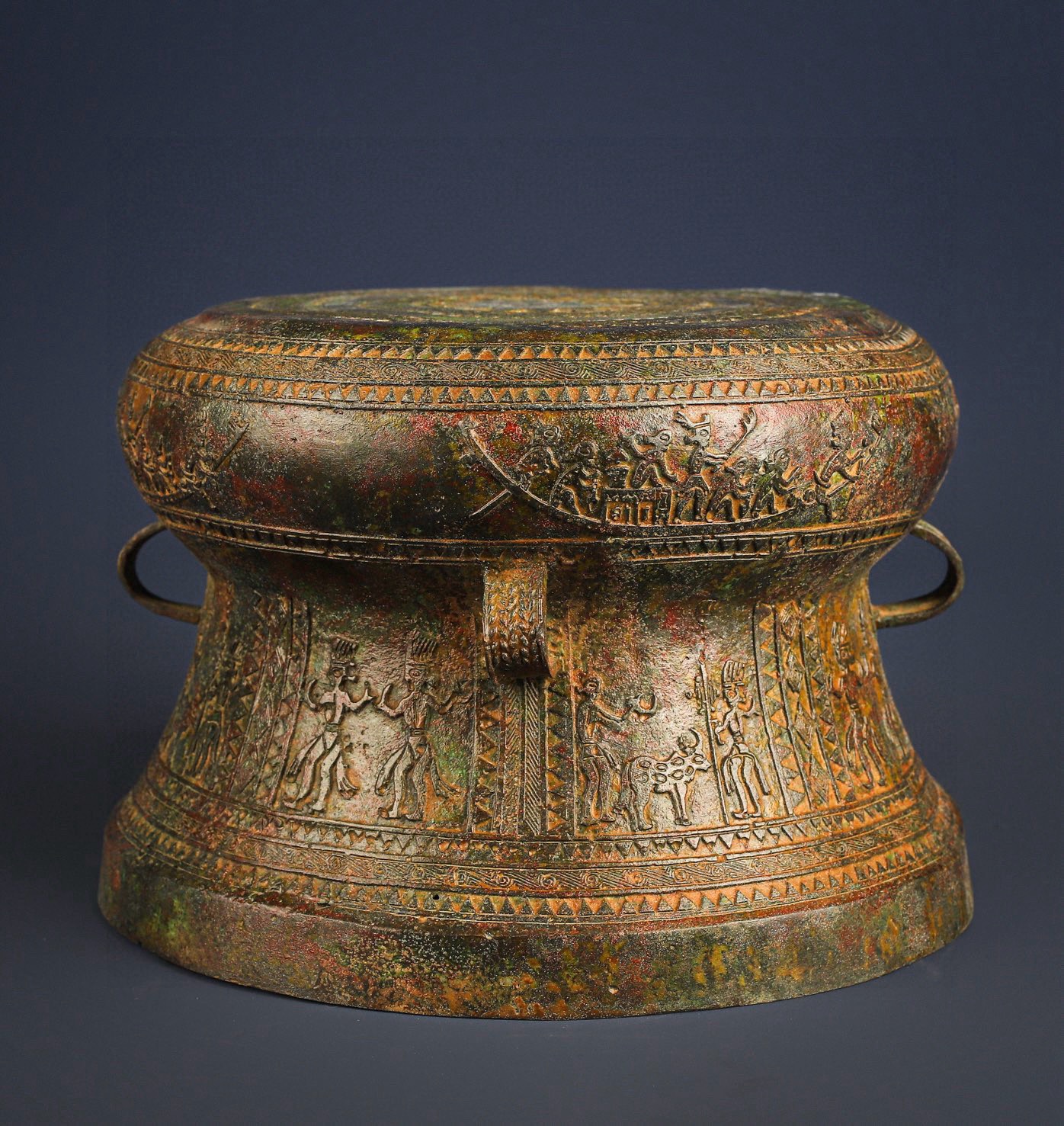 Zhou Dynasty Bronze Hunting Pattern Drum