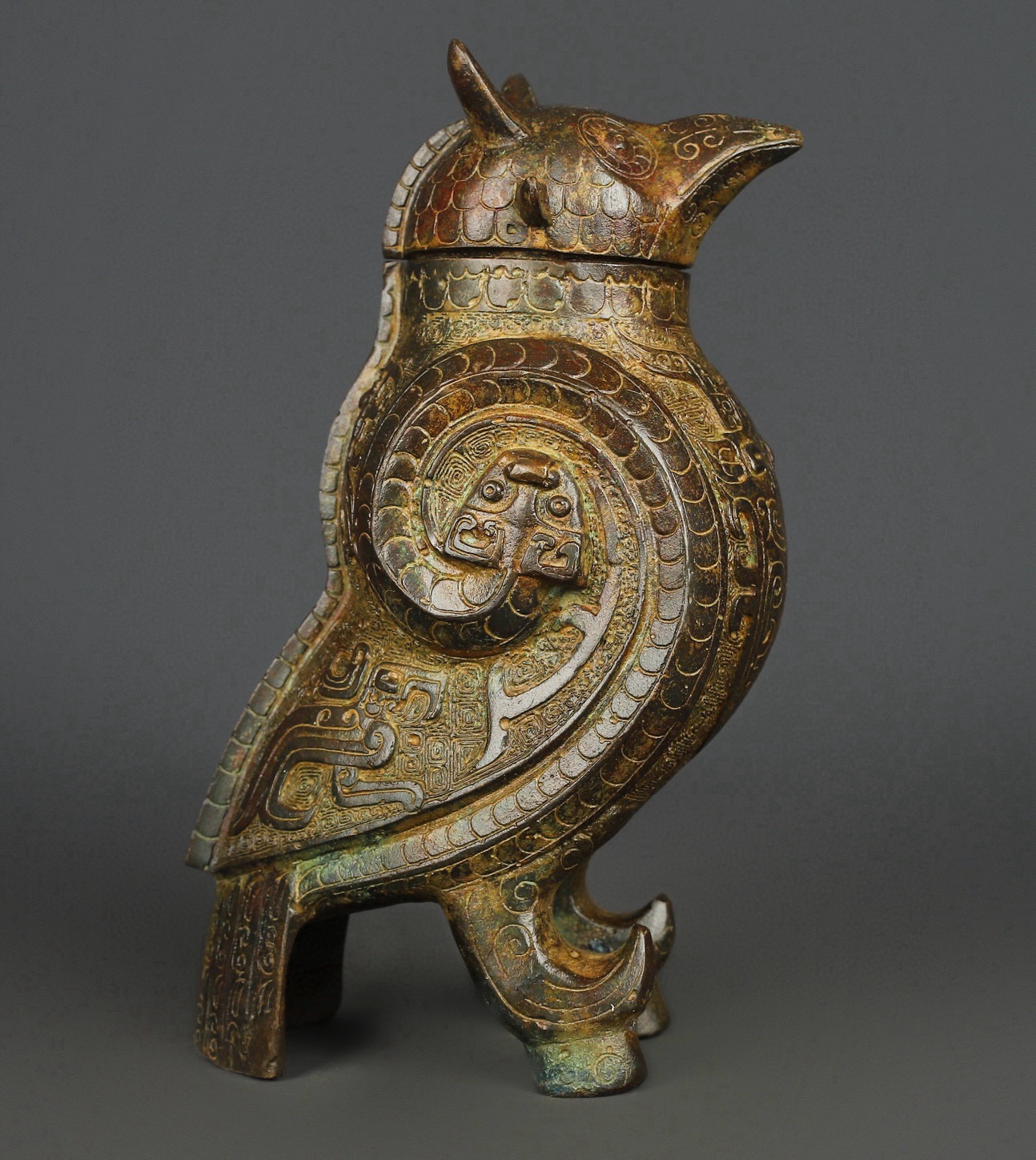 Zhou Dynasty Bronze Bird Statue